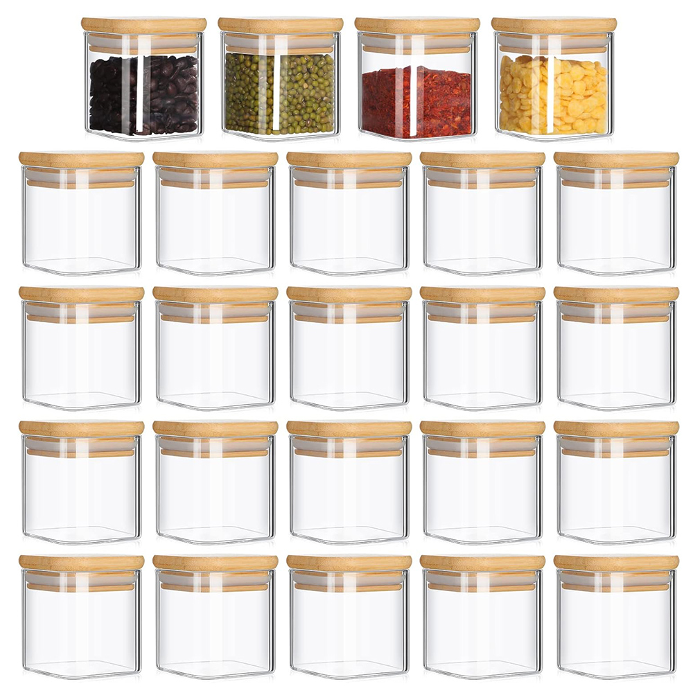 Food Storage Glass Set - Conjunto de frascos de vidro de