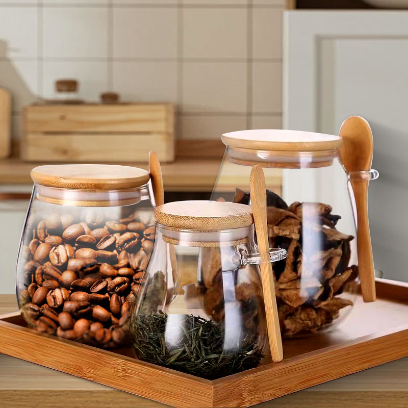 Food Storage Glass Set - Frasco de vidro selado de 34