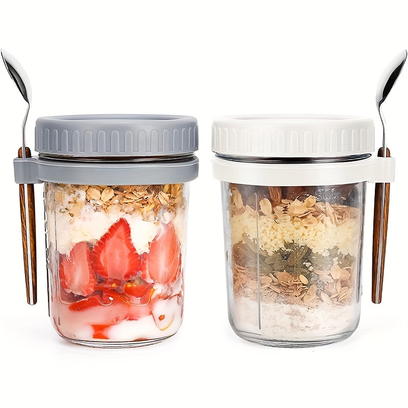 Food Storage Glass Set - Copo de aveia de vidro de