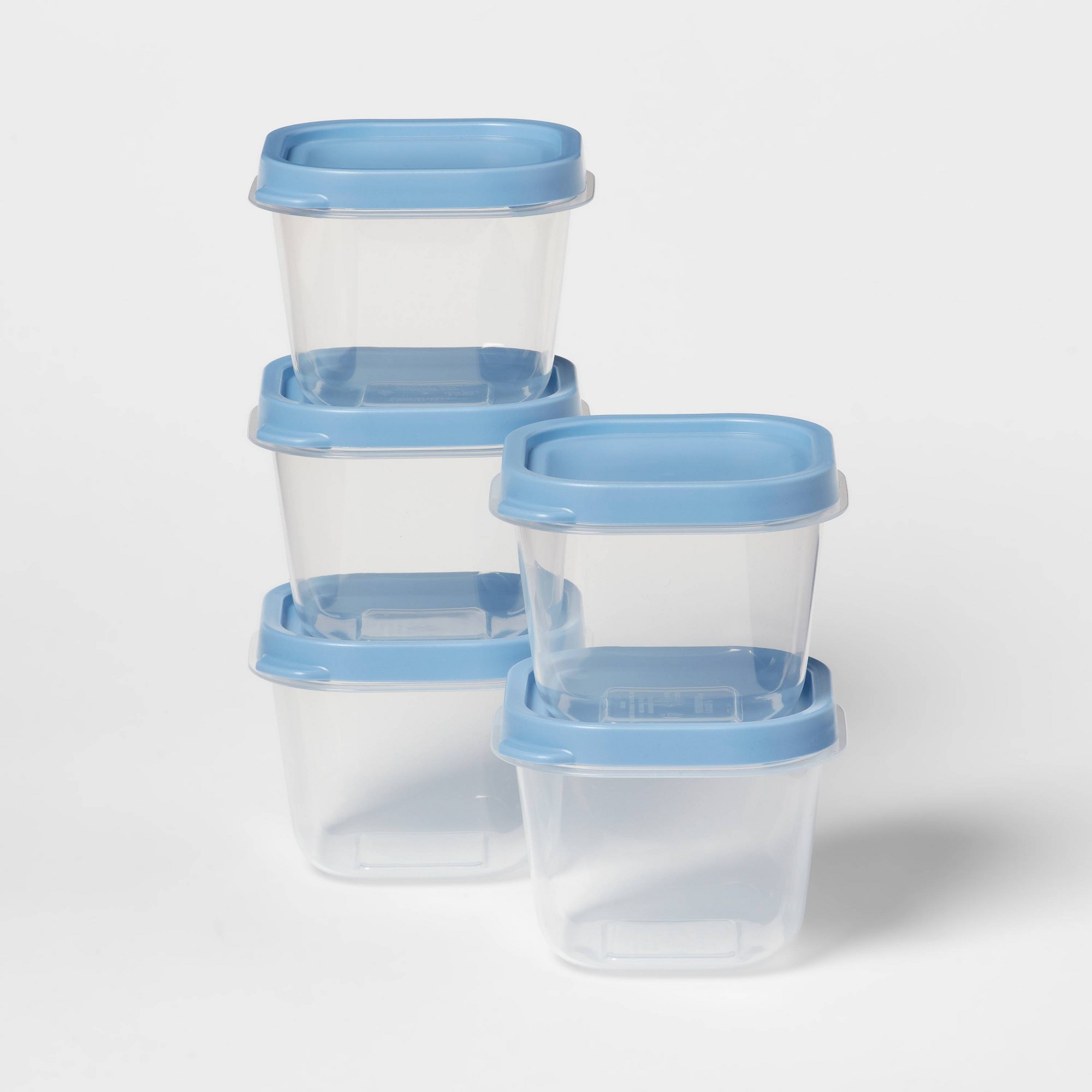 Storage Food Prep - Conjunto de 10 recipientes de plástico