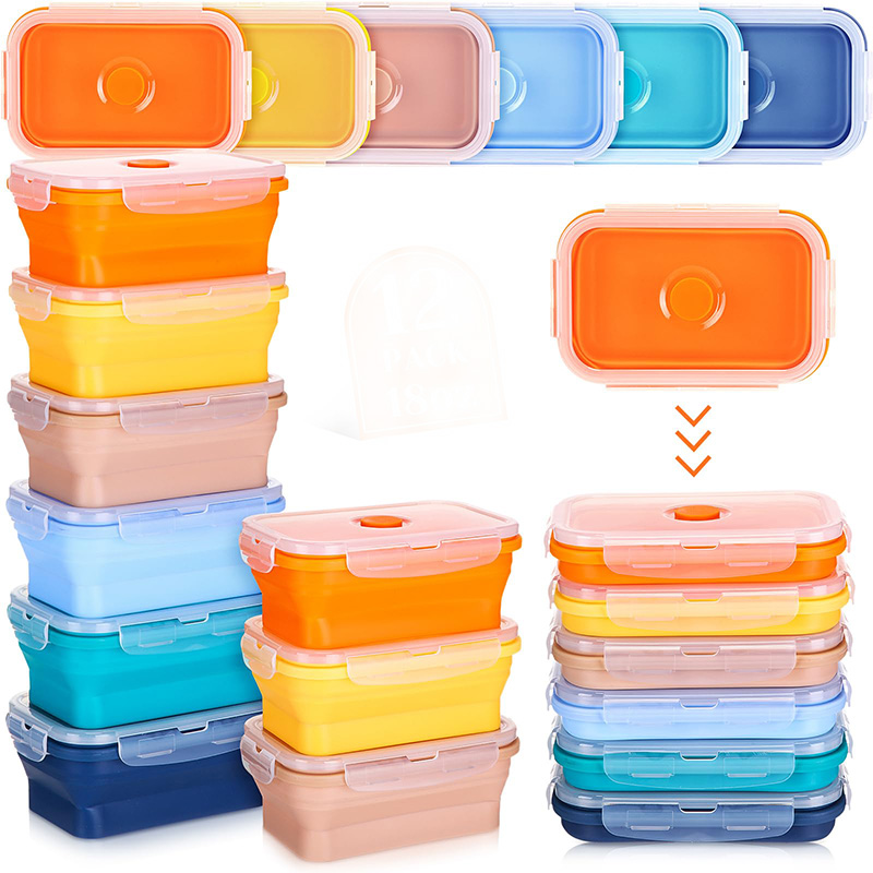 Food Storage Tupperware - Recipientes de armazenamento de alimentos dobráveis