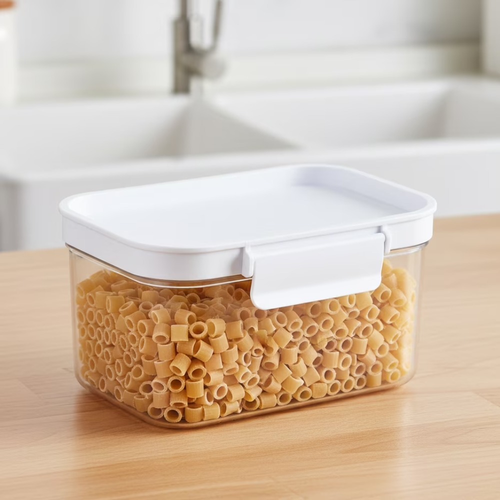 Food Storage Pantry - Pequeno Recipiente Retangular de Plástico para
