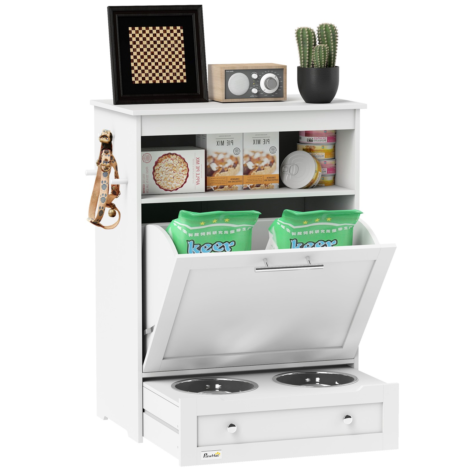 Food Storage In Cabinets - Estação de Alimentação para Animais de