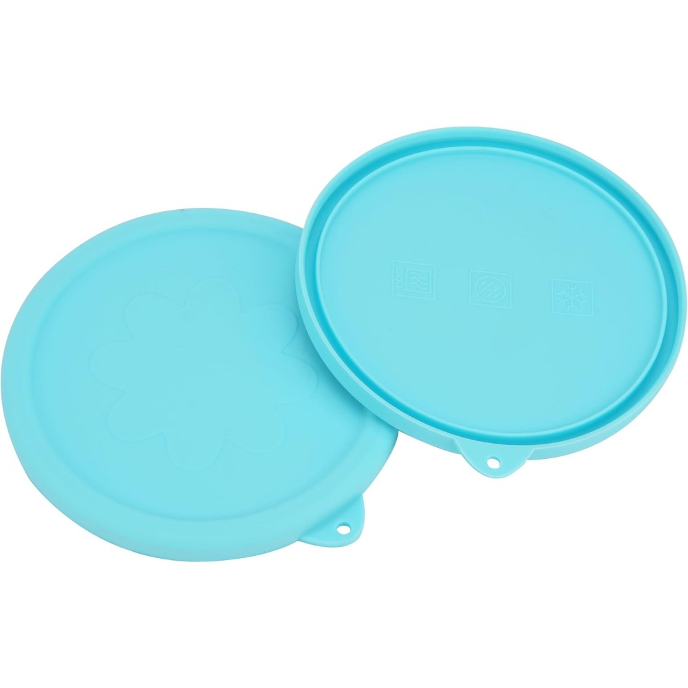 Food Storage Glass Set - Tampas de Silicone para Tigelas de