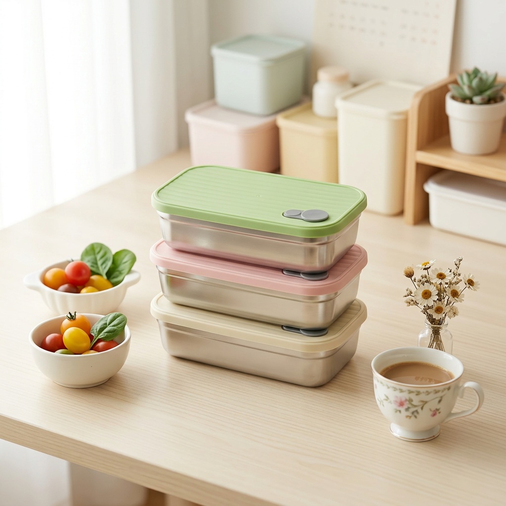 Food Storage 30 Years - Caixa Bento de Aço Inoxidável, Lancheira