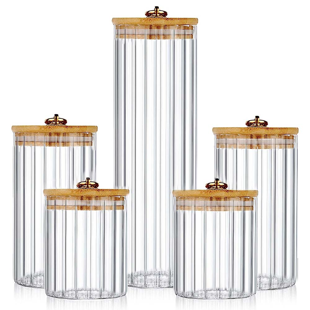 Food Storage Glass Set - Conjunto de 3 Potes de Vidro