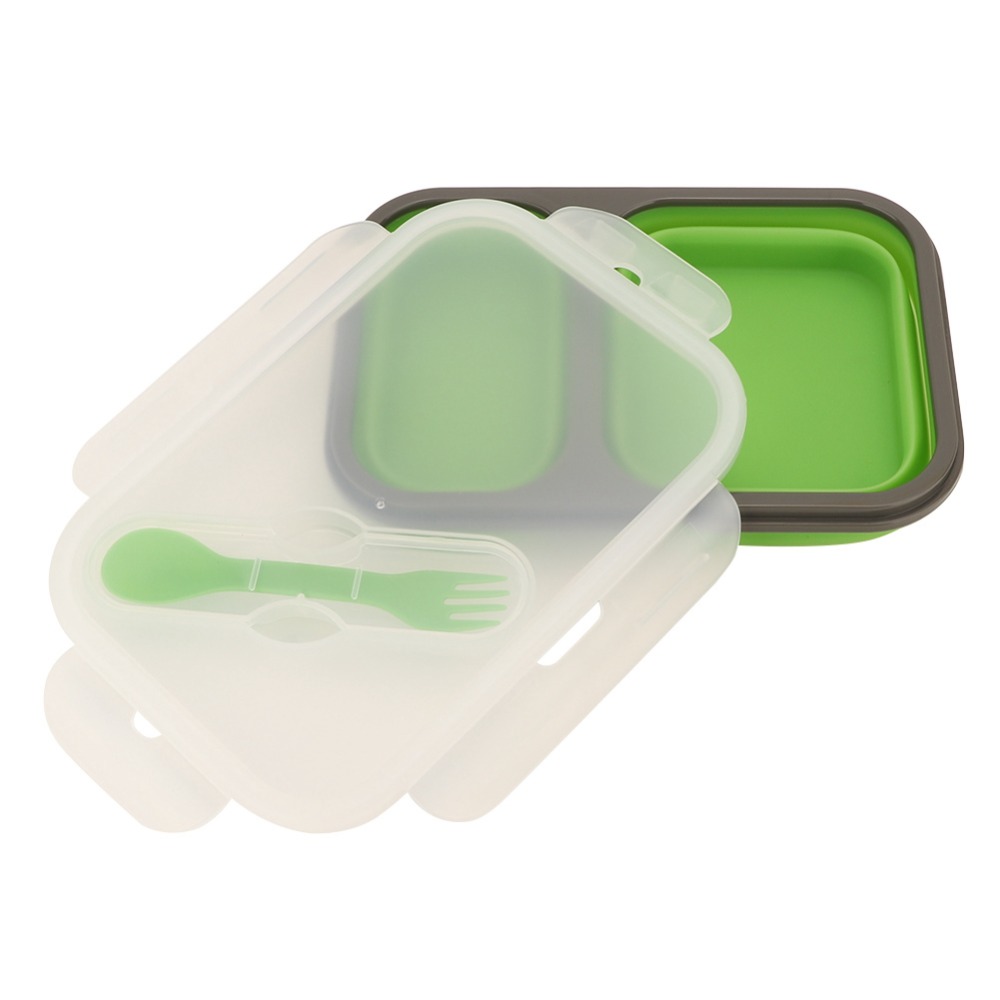 Food Storage Practices - 2PCS Caixa de Almoço Dobrável de