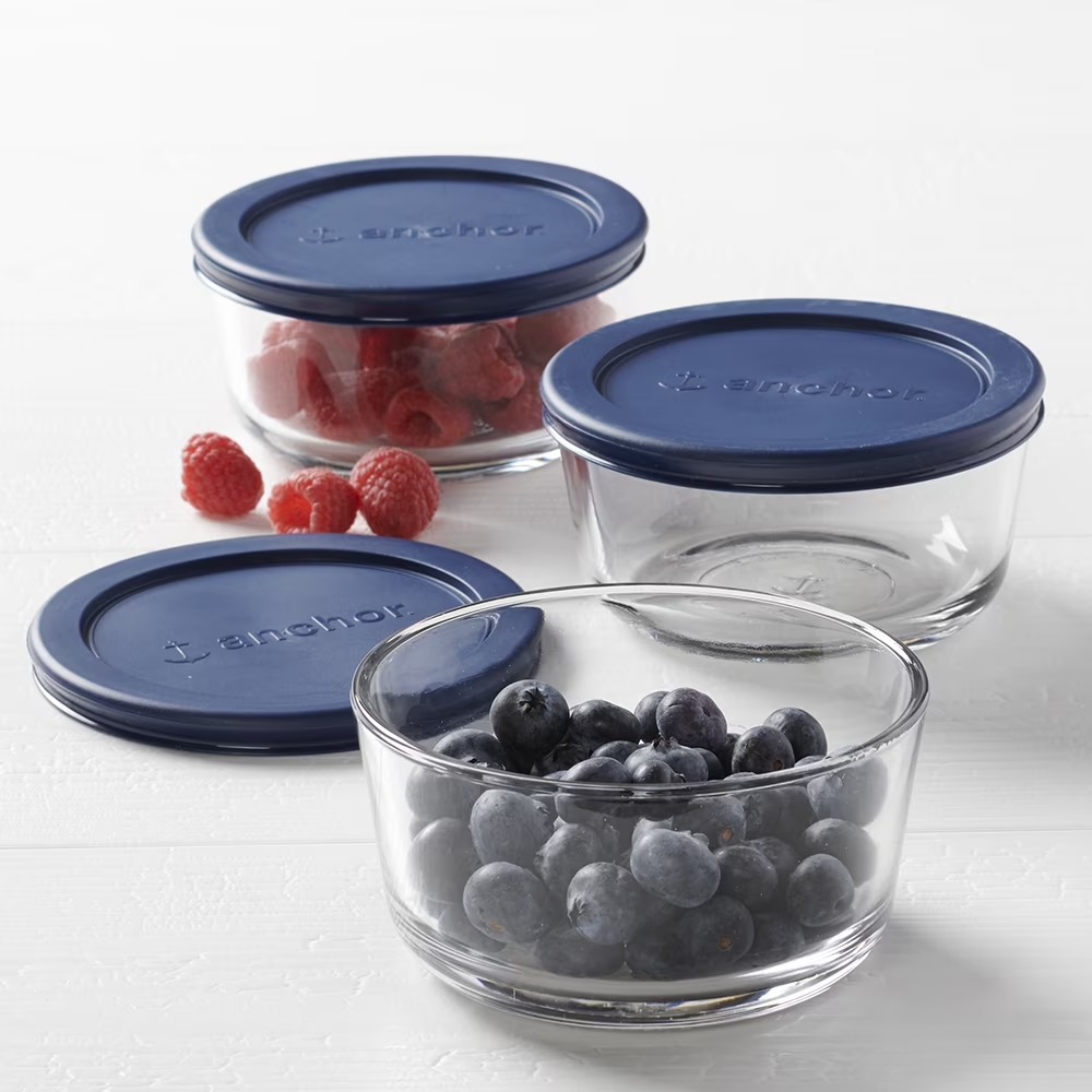 Food Storage Glass Set - Recipientes de Vidro para Armazenamento de