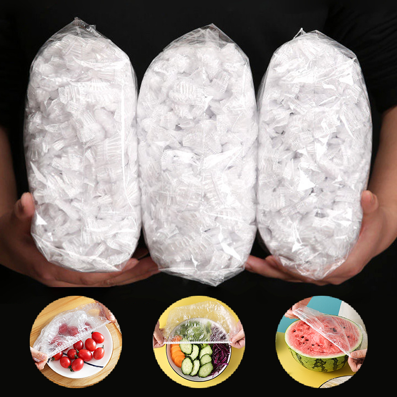 Food Storage Tupperware - 200 pçs capa de alimentos descartável