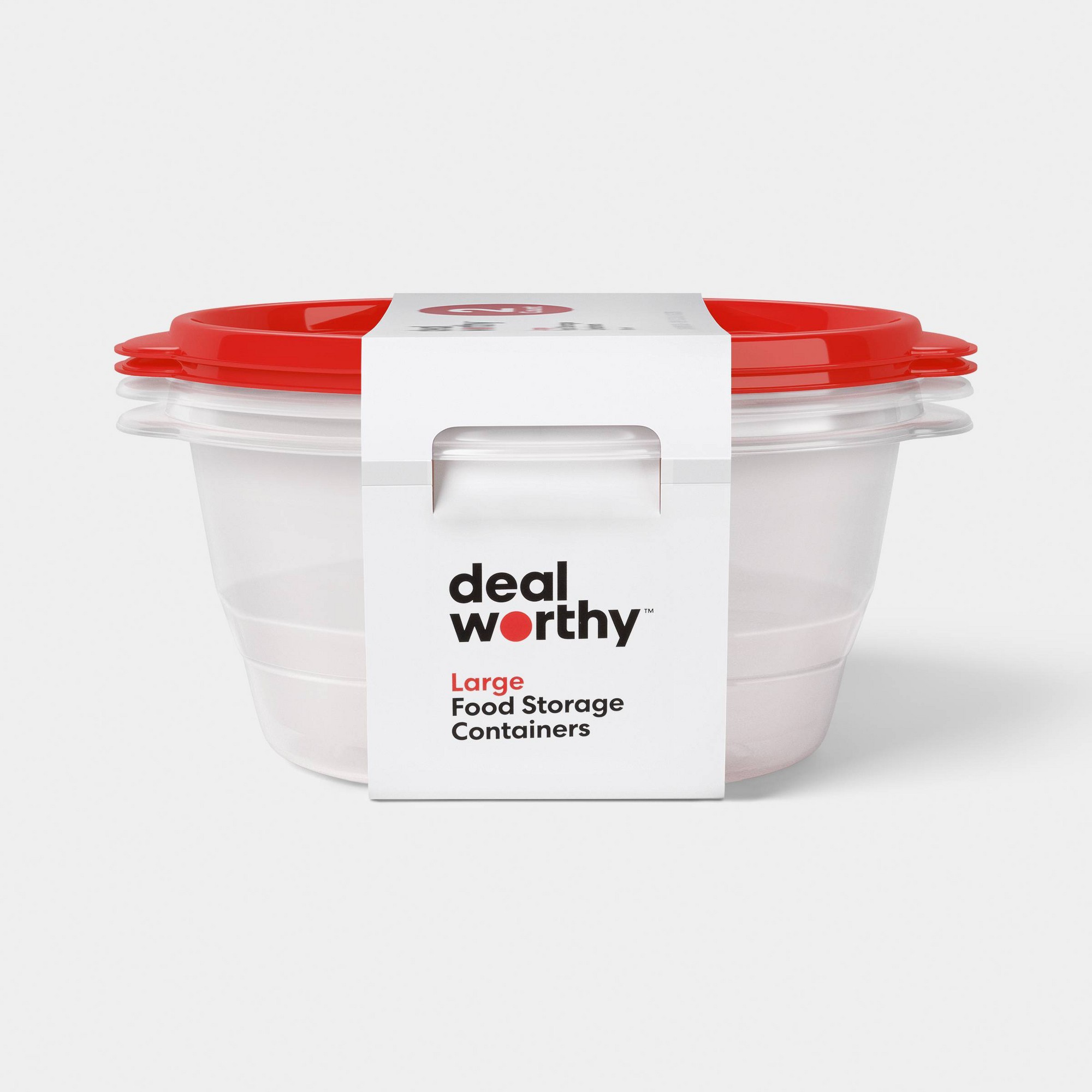Storage Food Prep - Recipientes Grandes Redondos para Armazenamento de