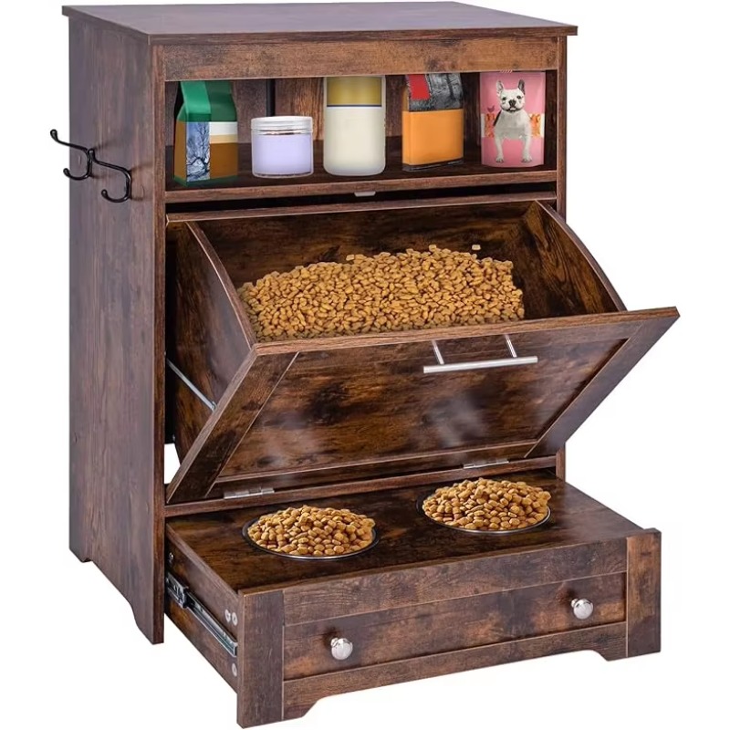 Food Storage In Cabinets - Estação moderna de alimentação para animais