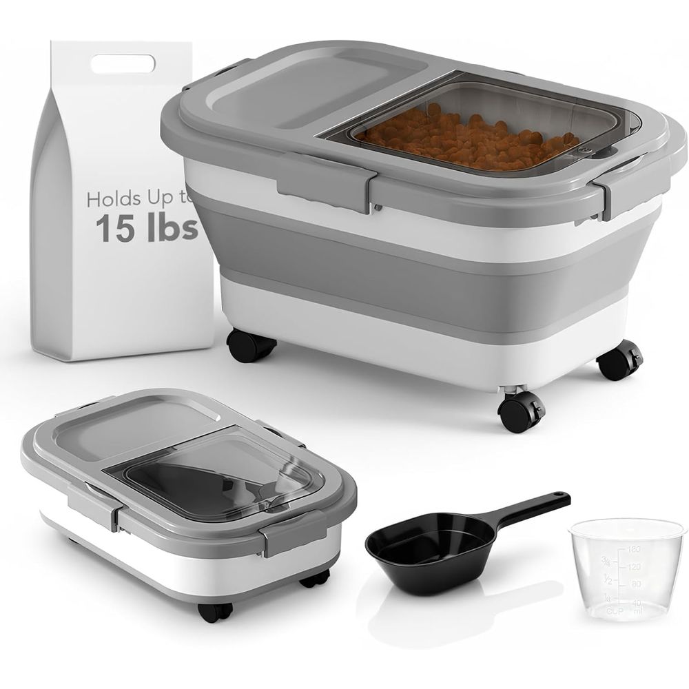 Food Storage For Dog - Container de Armazenamento de Ração para