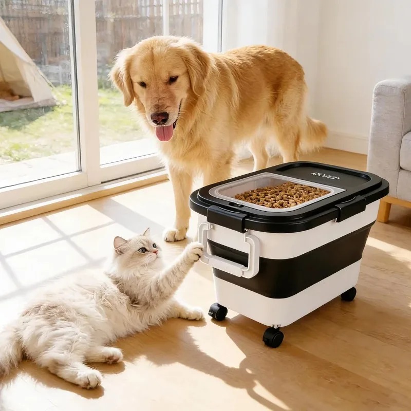 Food Storage For Dog - Container de Armazenamento de Ração para