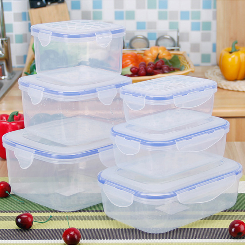 Food Storage Tupperware - Lancheira de plástico para crianças, recipiente