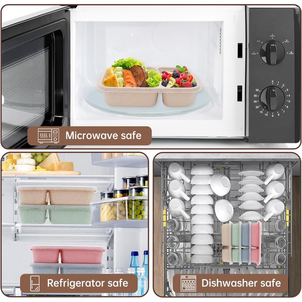 Conjunto de 4 Caixas de Almoço - Storage Food Prep avaliação e preço