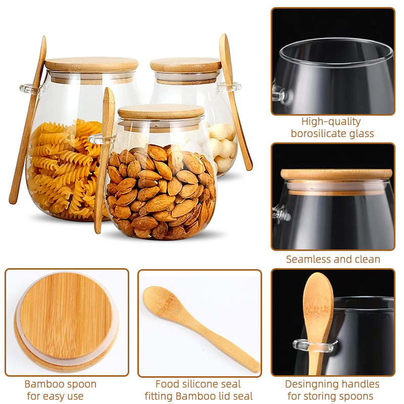 Frasco de vidro selado de 34 o - Food Storage Glass Set avaliação e preço