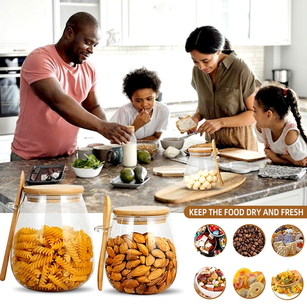 Frasco de vidro selado de 34 o - Food Storage Glass Set avaliação e preço
