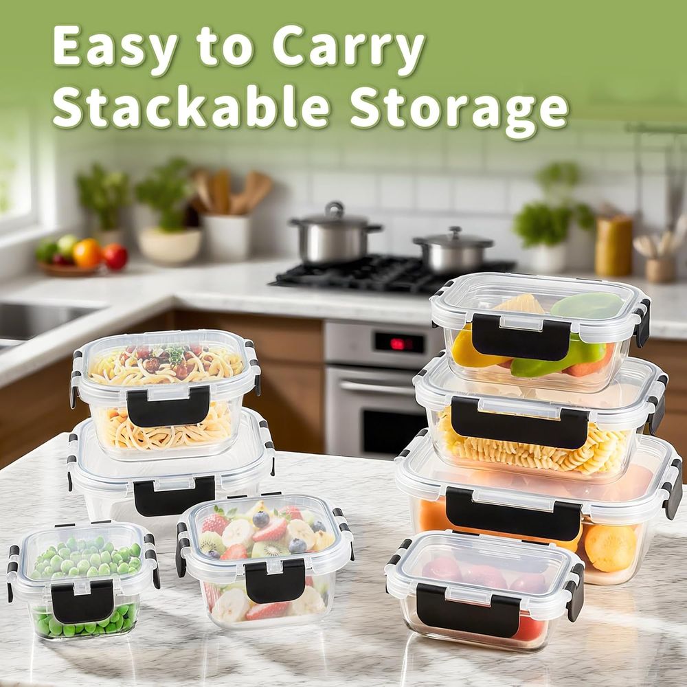 Conjunto de 8 Peças de Armazen - Food Storage Glass Set avaliação e preço