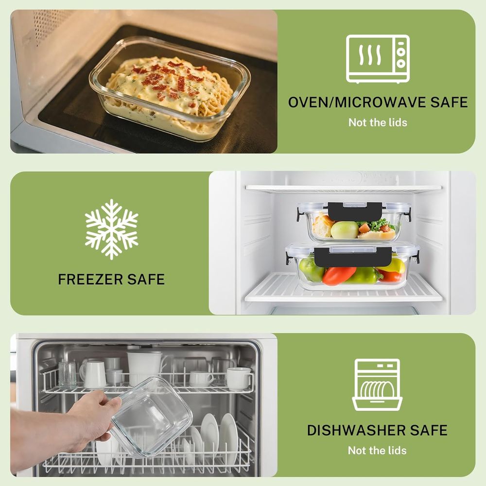 Conjunto de 8 Peças de Armazen - Food Storage Glass Set avaliação e preço