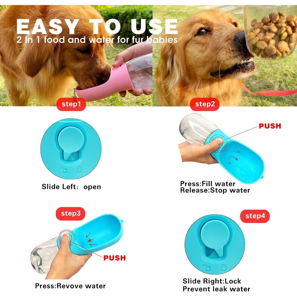 Garrafa de Água para Cães com  - Food Storage Hiking avaliação e preço