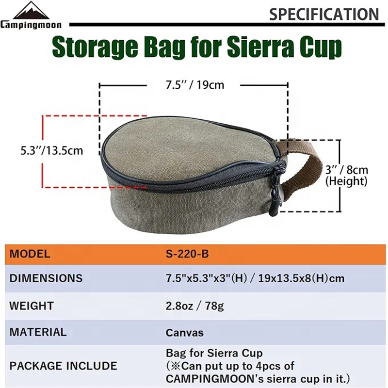 CAMPINGMOON S220-B Lona Mini B - Food Storage Hiking avaliação e preço