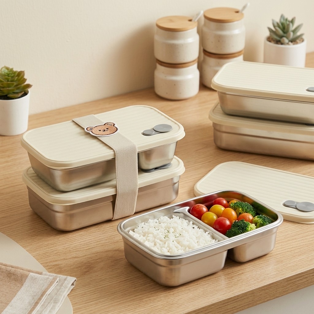 Caixa Bento de Aço Inoxidável, - Food Storage 30 Years avaliação e preço