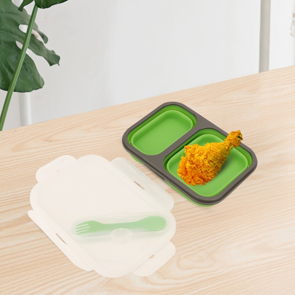 2PCS Caixa de Almoço Dobrável  - Food Storage Practices avaliação e preço