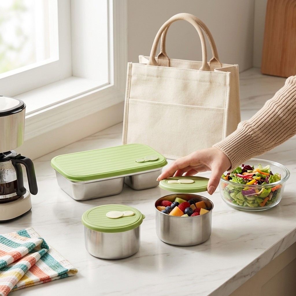 Caixa Bento de Aço Inoxidável  - Food Storage 30 Years avaliação e preço