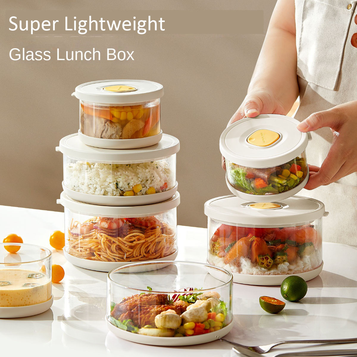 Conjunto de tupperware de vidr - Food Storage Tupperware avaliação e preço