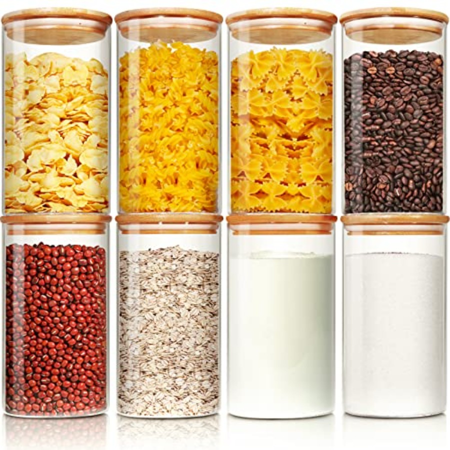 Potes de Vidro com Tampas de B - Food Storage Glass Set avaliação e preço