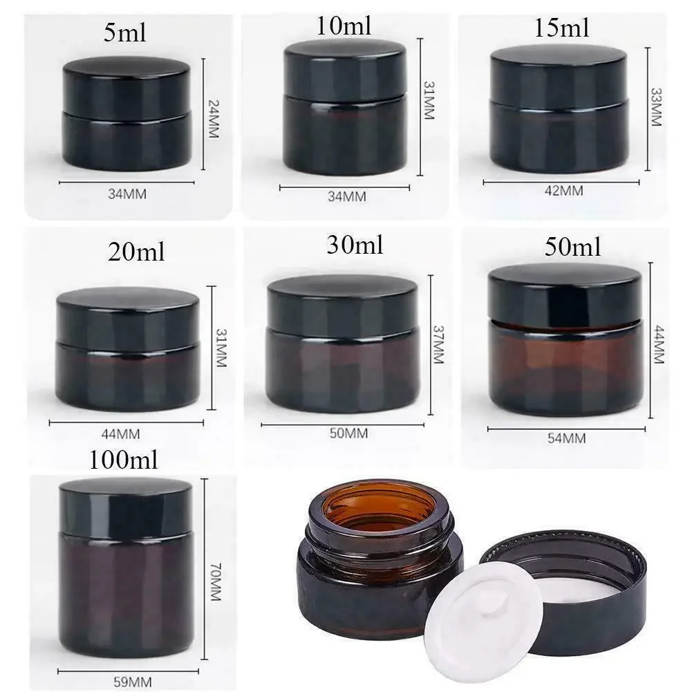 2 pçs 5ml/10ml/15ml/20ml/30ml/ - Food Storage Glass Set avaliação e preço
