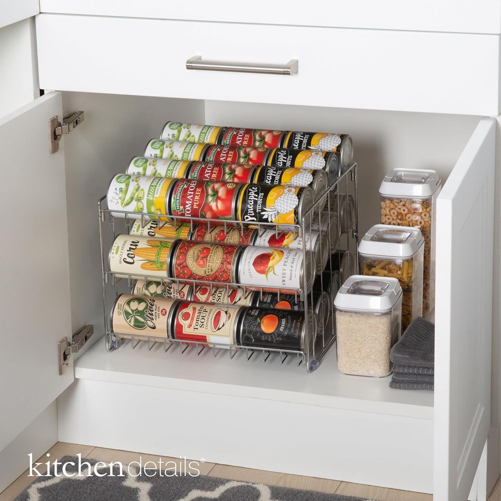 Organizador de Latas de 3 Cama - Food Storage In Cabinets avaliação e preço