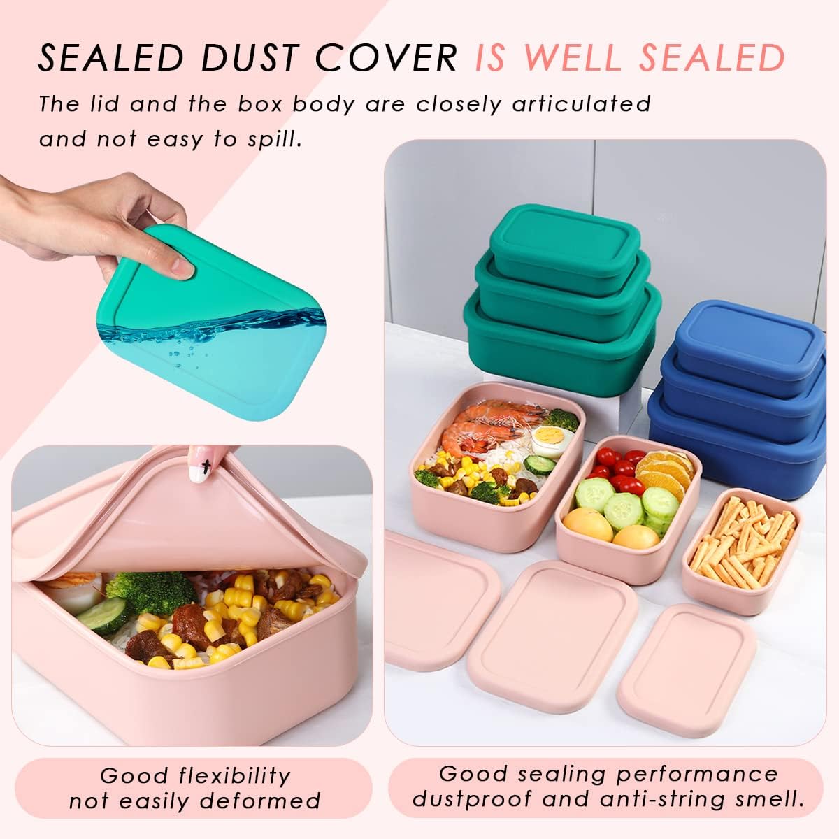 Recipiente de almoço de caixas - Food Storage Tupperware avaliação e preço