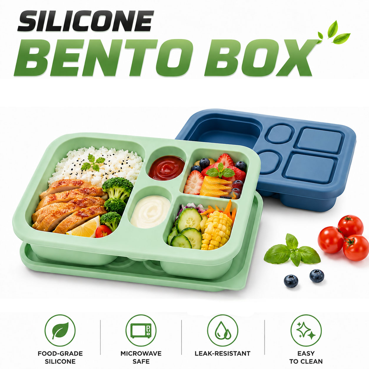 Lancheira portátil de silicone - Food Storage 30 Years avaliação e preço
