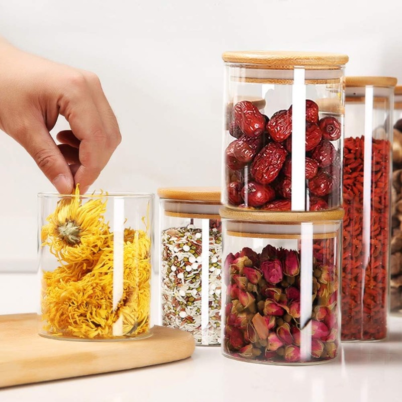 Conjunto de 12 frascos de vidr - Food Storage Glass Set avaliação e preço