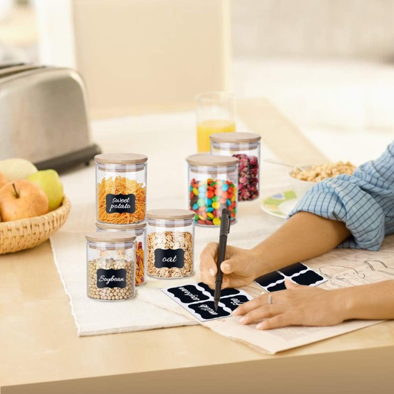 Conjunto de 12 frascos de vidr - Food Storage Glass Set avaliação e preço