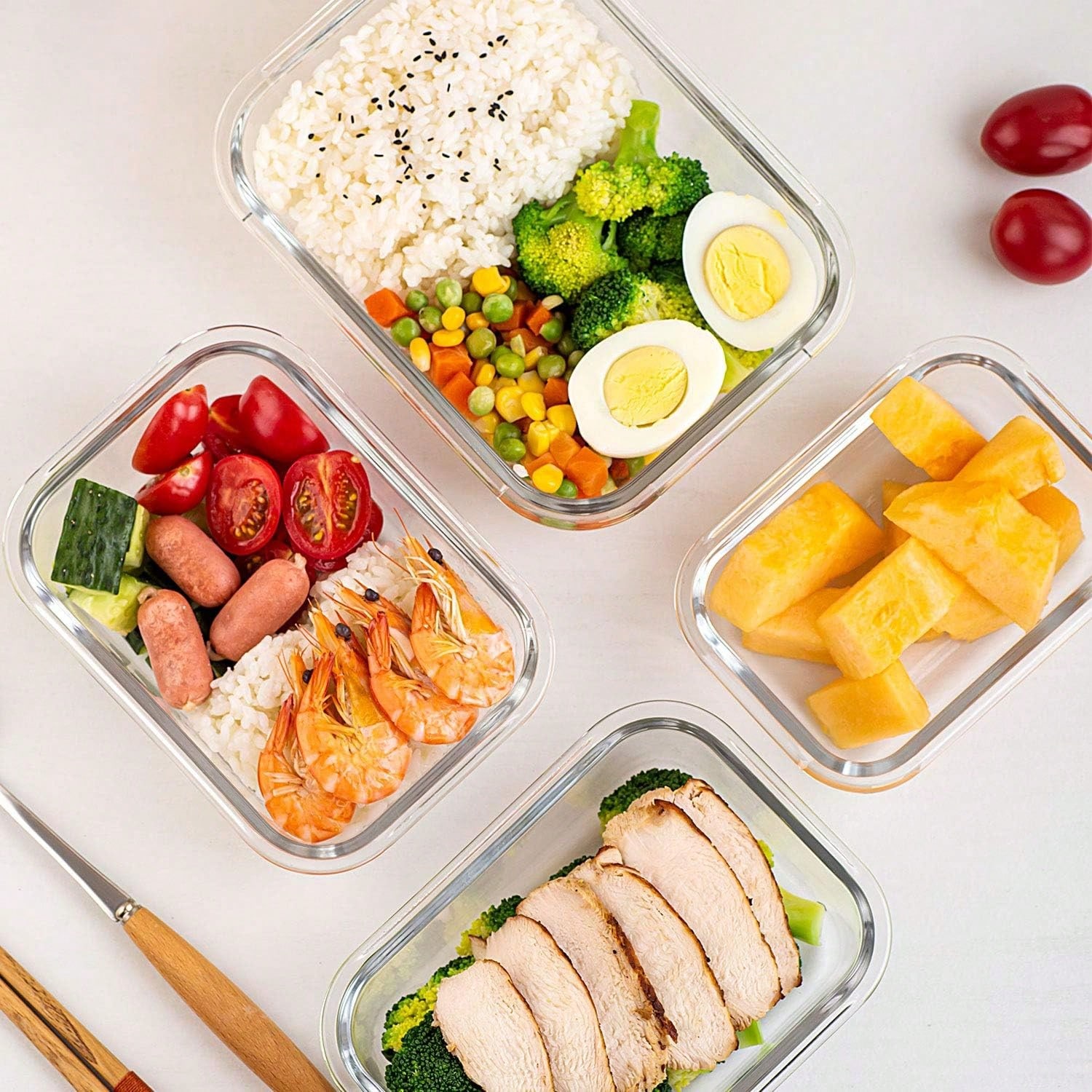 Conjunto de 10 Recipientes de  - Storage Food Prep avaliação e preço