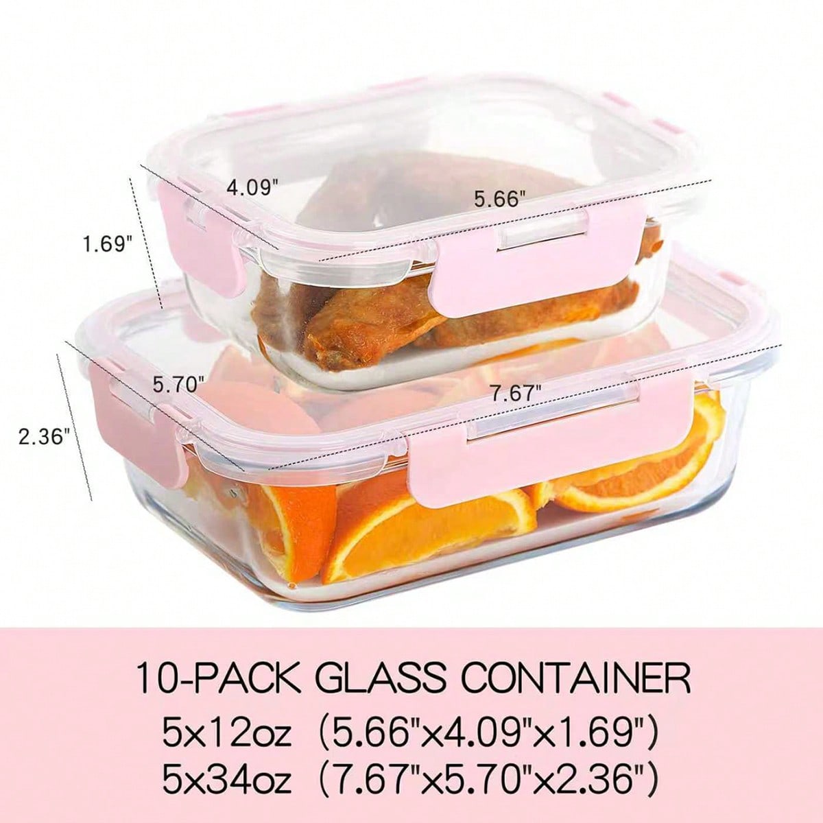 Conjunto de 10 Recipientes de  - Storage Food Prep avaliação e preço