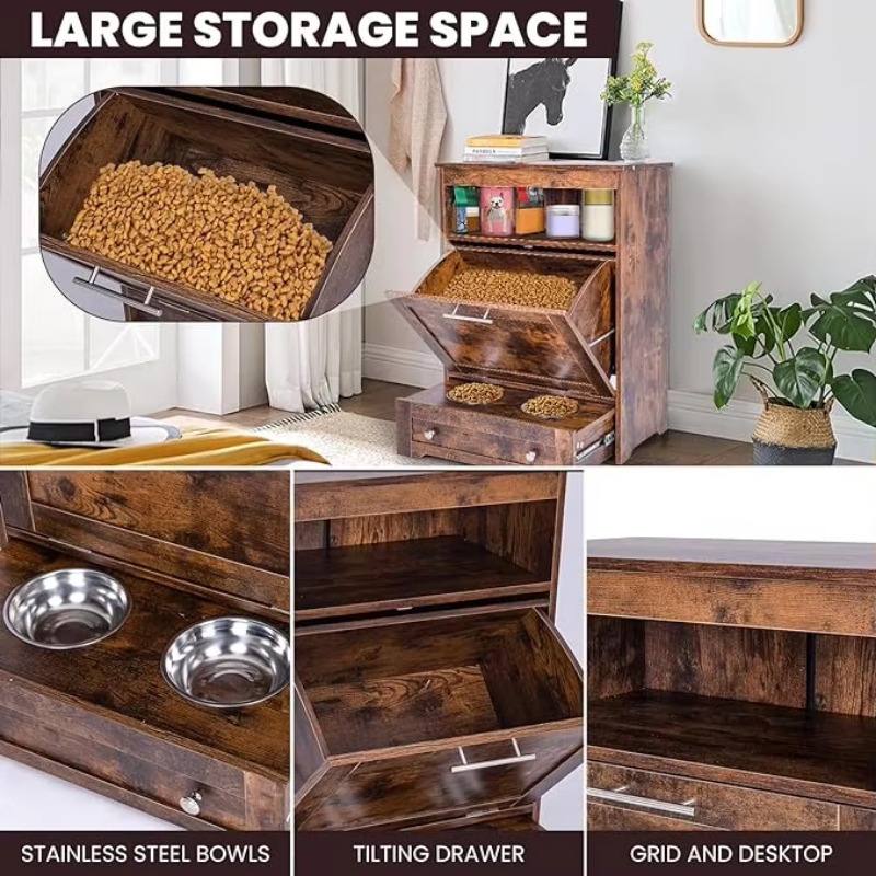 Estação moderna de alimentação - Food Storage In Cabinets avaliação e preço