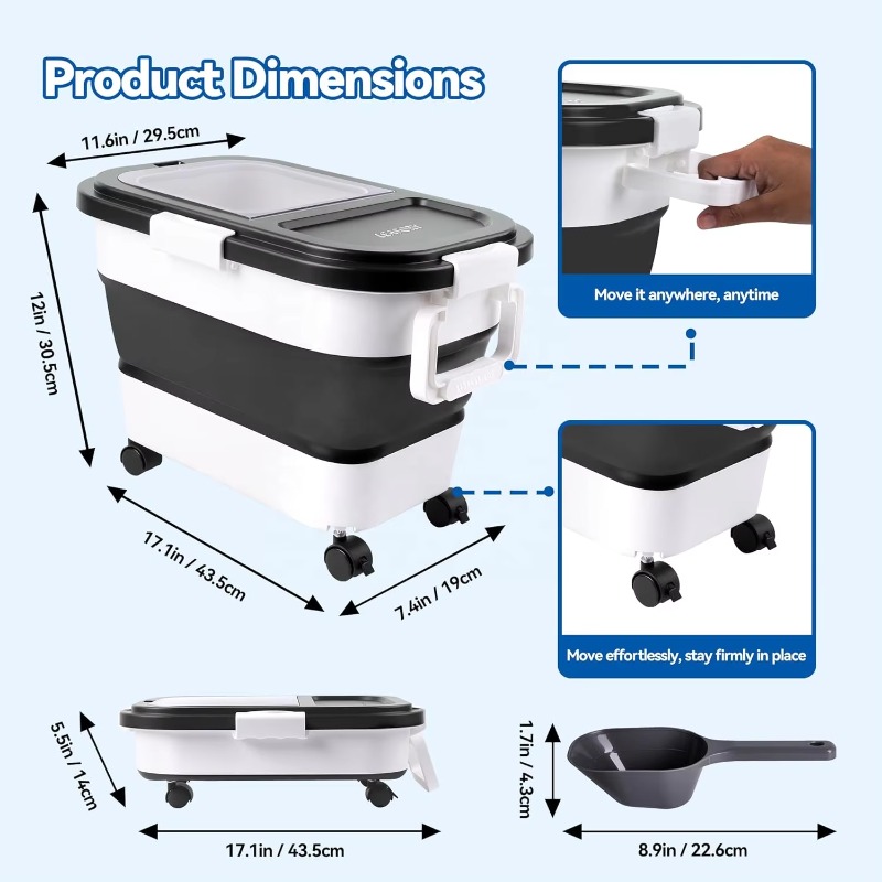 Container de Armazenamento de  - Food Storage For Dog avaliação e preço