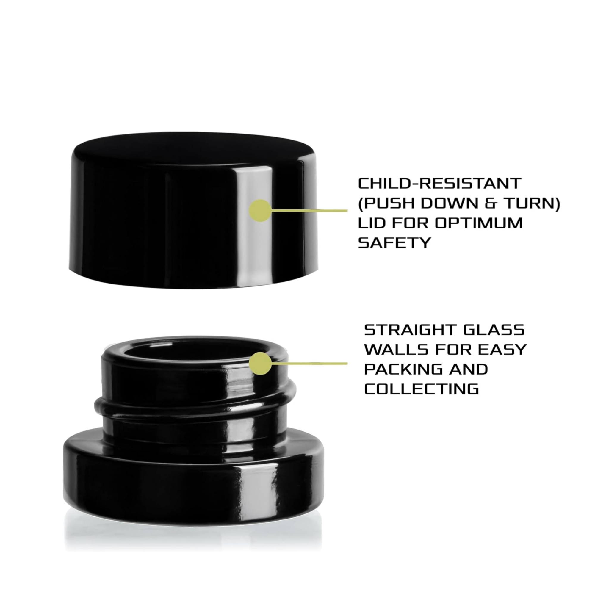 Frascos de vidro preto grosso  - Food Storage Glass Set avaliação e preço