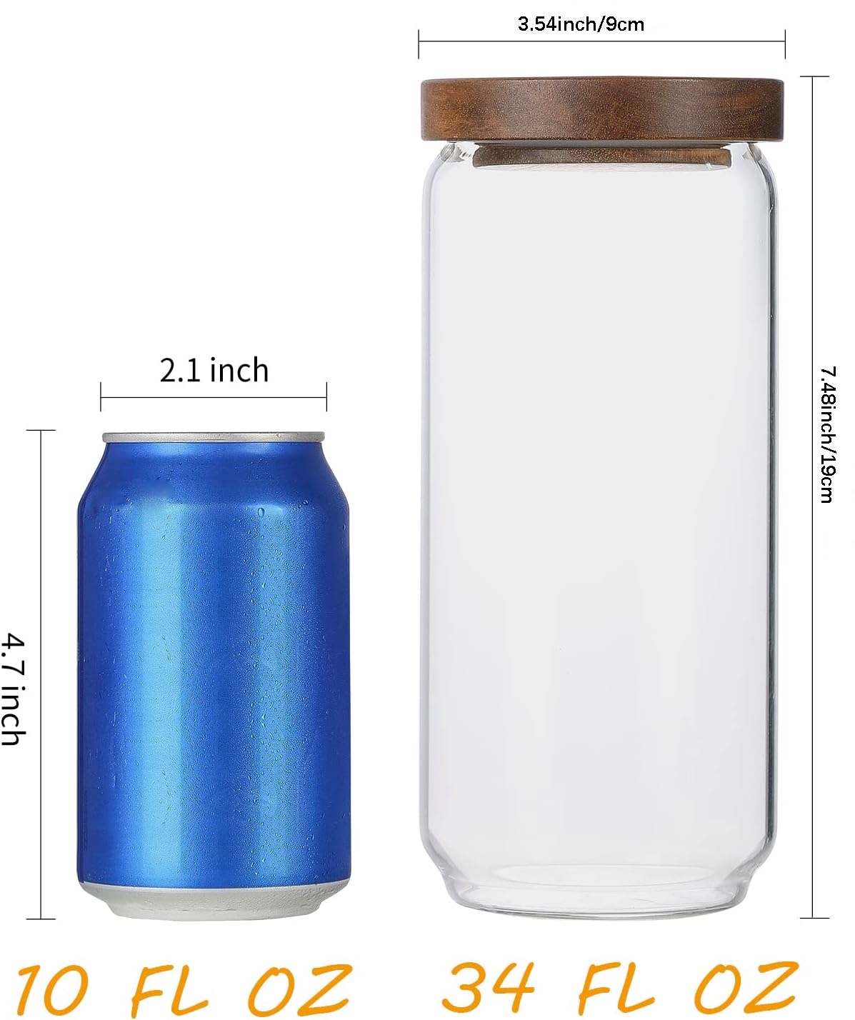 Conjunto de 4 Frascos de Vidro - Food Storage Glass Set avaliação e preço