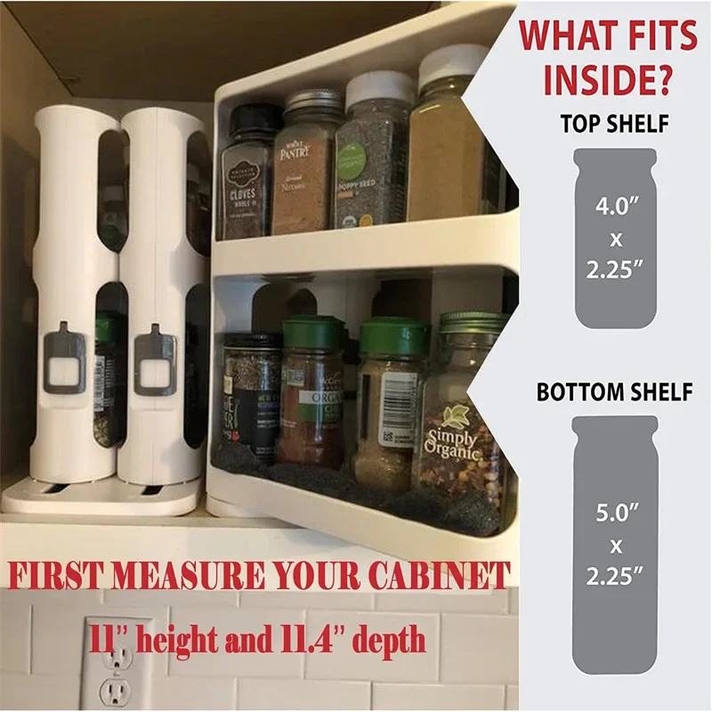 Rack giratório de armazenament - Food Storage In Cabinets avaliação e preço
