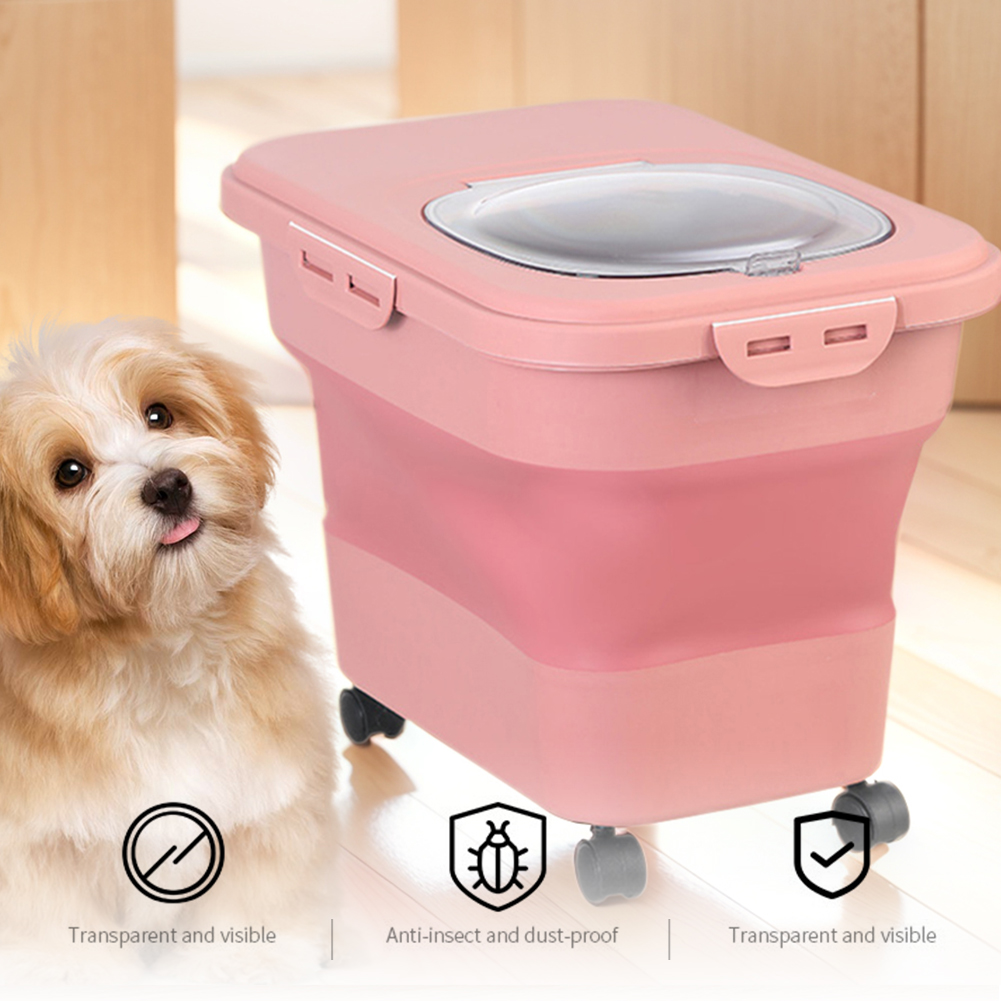 Caixa de comida seca dobrável  - Food Storage For Dog avaliação e preço