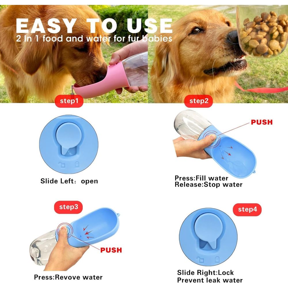 Garrafa de Água para Cães com  - Food Storage Hiking avaliação e preço